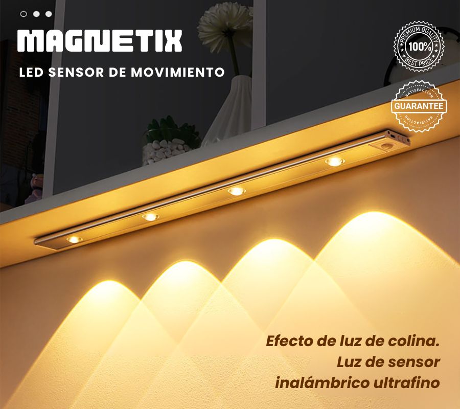 KSIX smart your tech Regleta LED Grace, 55 cm, Sensor de movimiento, 120lm,  Iluminación 20 LEDs : : Iluminación