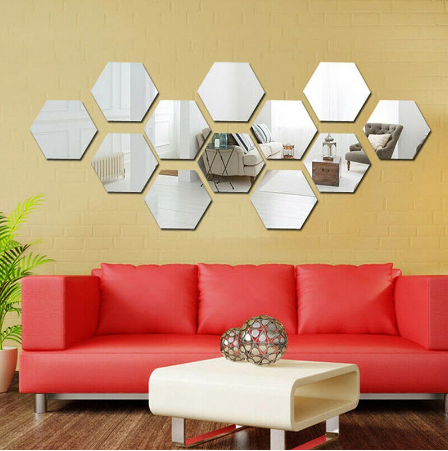 Espejo Hexagonal X12